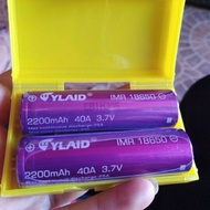 ( 2 viên ) Pin sạc 18650 Cylaid 2200mAh 40A 3.7V ( Pin tím )