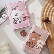 line friends 卡包 卡套 八達通套 兔仔 pass套 證件套 大容量 收納袋 身分證套 多用途 brown choco 熊大 兔兔 雞仔 鴨仔 sally 公仔 生日禮物 送禮 家居 日用