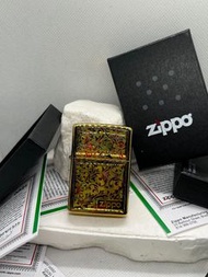【Zippo之寶】金色唐草貼章煤油打火機
