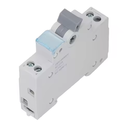 Manual Dual Power Transfer Isolation Switch 1P 63A 35mm DIN Rail Mount Manual Transfer Switch for RV