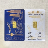 FOOKDAY 999.9 足金马来西亚SILK金条 Gold 999.9 Malaysia SILK Gold Bar 0.25g / 0.5g / 1g Emas 999.9 Gold Bar J