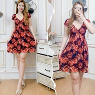 Balinese Daster Lindy Dress/ Rayon Daster Motif Model Kekinian Bestseller