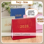 Decorative 2025-2026 Desk Calendar with Planner Standing Calendar 2026 Kalendar Meja 2 sizes日历 2026 
