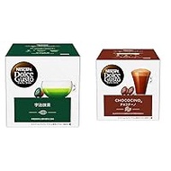 Nescafe Dolce Gusto Exclusive Capsule, 16 Cups of Uji Matcha + Nescafe Dolce Gusto Dedicated Capsule, Choocino, 16 P (8 Cups) Cocoa