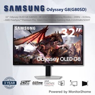 SAMSUNG 32-Inch Odyssey OLED G8 (G80SD)   4K UHD Smart Gaming Monitor, 240Hz 0.03ms, AMD FreeSync™ P