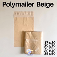 Polymailer Beige ADAMAS 17x30 20x30 25x35 25x40 30x40 35x50 - Nude Cream Online Shop Packing Bag
