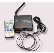 DAC Audio Converter Digital Optical To Analog with Bluetooth 5.0 Receiver