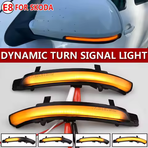 For Skoda Octavia 1Z3 1Z5 2009-2013 Superb 3T4 3T5 2008 2009-2013 LED Turn Signal Lamp Sequential Si
