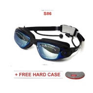 SWIMMING GOGGLES S 866 - S866 RIBEN AND ANTIFOG GLASS FREE POCKET BAG