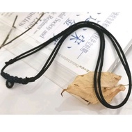 2mm Thickness Black Nylon String One Hook Adjustable Amulet Necklace.