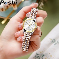 POSHI Diamond Watches Women Fashion Luxury Gold Bracelet Watch Waterproof Luminous Ladies Quartz Watch Jam Tangan Perempuan Wanita +