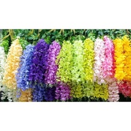1 Dozen Hanging wisteria Flowers // Decorative Flowers // artificial Flowers // Aisle Decorations