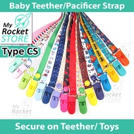 🇸🇬 Seller Baby Teether Strap Pacifier Chain Clip Holder Nursing Teether Stroller Bottle
