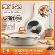 🔥Medical Stone White Frying Pan Ecowin Non Stick Pan Wok Medical Stone Fry Pan PFOA&PTFE Free For Al