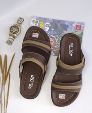 SANDAL KULIT PRIA IMPORT MODEL TERBARU DR. TOM  DR.01
