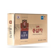 Korean Instant Red Ginseng Tea, Gold Paper Box 100 Packs * 3g, Helps To Clear Body Heat - Linhikorea