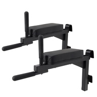 Swedish Ladder Dip Bar Attachment, Dip Station with Foam Padding, Wood Stall Bar for School, Physica