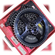 Gear Package Chain Kit Pull Gear Supra x old Grand Astrea Win 100 Jumbo Size 55T