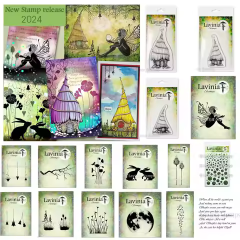 Bumble Lodge Elf Rabbit Stamps Stenicl for DIY Making Gift Card Scrapbook Embossed Craft Supplies Te