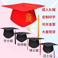 A Large Number of in Stock Adult Hats High School Graduation Cap18Year-Old Graduation Ceremony Trencher Cap Doctorial Ha
