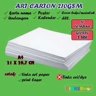 Art cardboard/art paper 210 gsm A4 contains 50 sheets - 210 gram A4 cardboard art paper