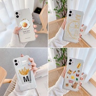 Four Corners Thickened Student Style Egg French Fries Phone Case Google Google Pixel 8 7a 7 6a 5A 6 5 4 3A 3 2 XL pro Protective Case Protective Case