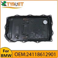 TYRNT Transmission Oil Pan 24118612901 24117624192 24117613253 For BMW 3-5-6-7-Series X3 X5 X6 X7 Z4
