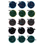 MareCet Marine Mammal Species (DARK Series) Dolphin Porpoise Whale Dugong Conservation Waterproof St
