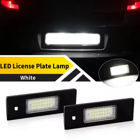 2PCS Led Number License Plate Light for E81 E87 E87N F20 F21 E63 E63N E64 E64N M6 F06 F12 F13 Z4 E85