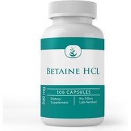 PURE ORIGINAL INGREDIENTS Betaine HCL, (100 Capsules) Always Pure, No Additives Or Fillers, Lab Veri
