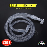 2pcs Anesthesia Breathing Circuit Corrugated Tube Anesthesia Ventilator Breathing Circuits Veterinar