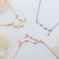 星光閃耀的精緻黃道十二星座吊飾項鍊