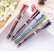 6 in 1 Multicolor Ballpoint Pen 6 Colours Pen Colorful Journal Drawing Pen Press Color Oil Pen