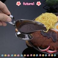 FUTUREE Dining Gravy Boat Sauce Stainless Steel 5 oz 3 oz Metal Sauce Cups