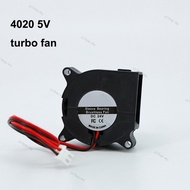 2Pin 4cmx2cm DC 5V 4020 Blower Turbo Cooling Fan Brushless for 3D Printer Cooler 40x40x20mm xh2.54  