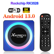 X88 Pro 13 Android 13.0 Wifi6 RK 3528 Dual-Band Bluetooth OTT TV Box