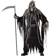 NEW Halloween skeleton ghost cosplay costume adult horror death god costume cosplay robe costume cos