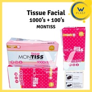 Tissue [MONTISS] 1000+100 Sheets 2-ply/ --- 1100gr 1kg @Pack | Montiss montiss 1100 1000 + 100 2 ply