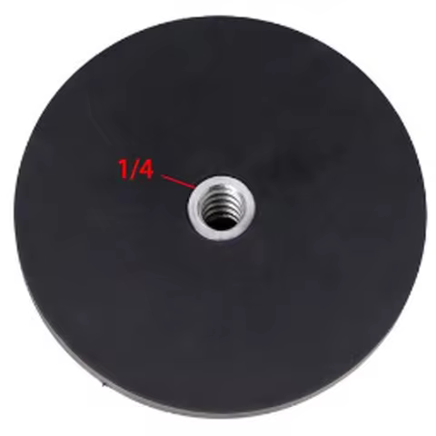 66mm/88mm 1/4 Flat and 1/4 Bolt Magnetic Base Rubber Coated Pot Magnets Suction Cup Mounting Bracket