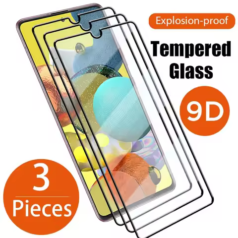 3PCS Protective Glass On Samsung Galaxy A10 A20 A30 A40 A50 A70 A15 A35 Screen Protector Glass For S