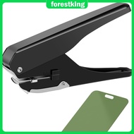 Slot Hole Punch Multifunctional Oval Hole Punch Metal ID Card Hand Puncher Handheld Hole Puncher  SH