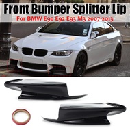 Bumper spoiler splinter flaps lip for BMW BMW E90 E92 E93 M3 08-13 black-