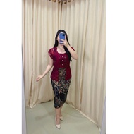 PREMIUM HAGIA BATIK DRESS COUPLE BATIK DRESS KEBAYA /Wanita CHRISTMAS BATIK DRESS