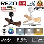 REZO LORCA 23” Mini DC Motor Ceiling Fan with Remote control / Kipas Siling Mini Baby