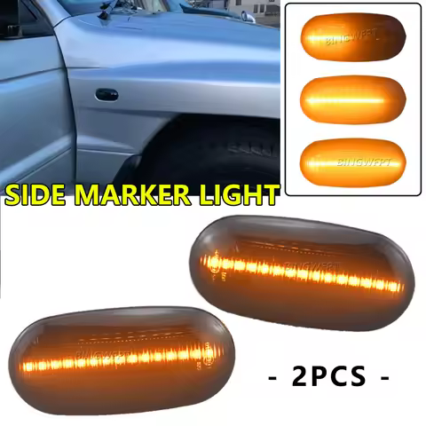 Dynamic For Mitsubishi Triton L200 2005-2015 Pajero Montero Sport Nativa 08-16 LED Side Marker Blink