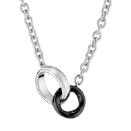 ::免費刻字:: 彩色美滿愛情 純銀項鍊-男款