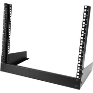 StarTech.com 2-Post 8U Desktop Server Rack, Small Open Frame 19in Computer Rack, Compact Network Rac