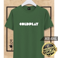 Baju Tshirt Coldplay Rock Music + Plus Size