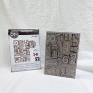 {Musha Notes} SIZZIX TIM HOLTZ 3D Deep Embossed Stamping Digital Number-Imported From The United Sta