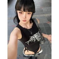 y2k y2k Top Millennium Style High-End Design Strap American Vintage Punk Sleeveless Strapless Camiso